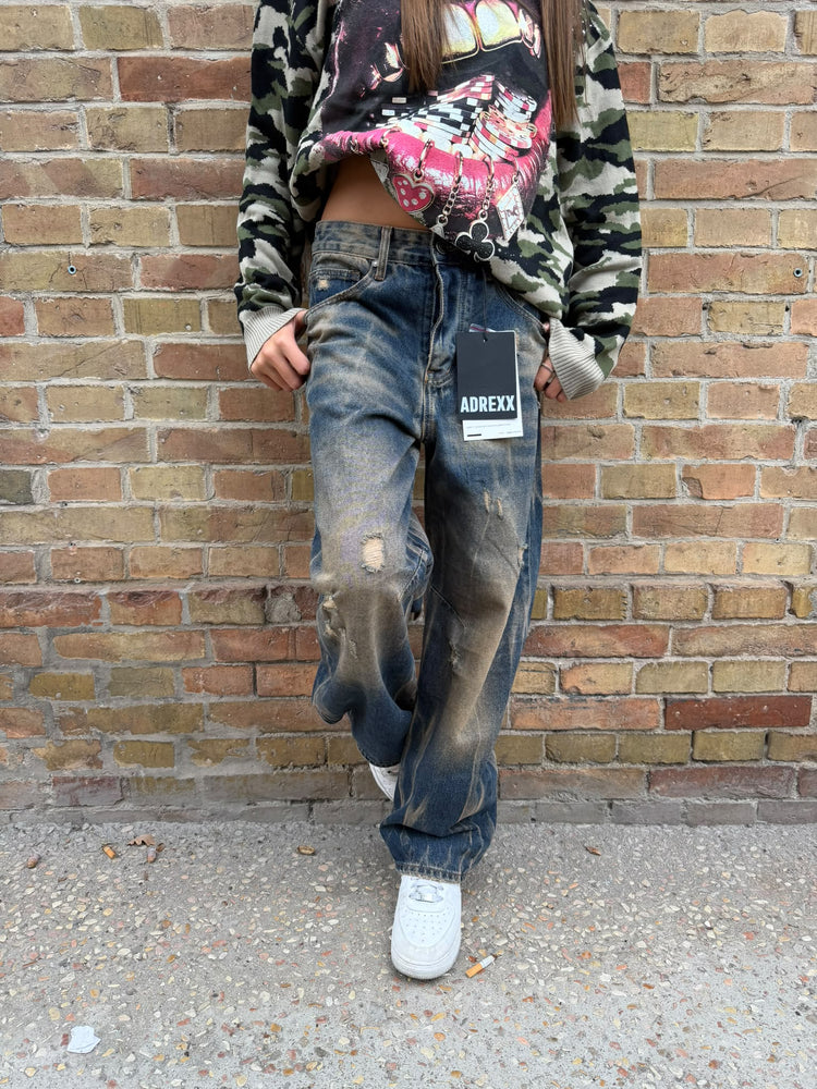Jeans Baggy Vintage — Blu